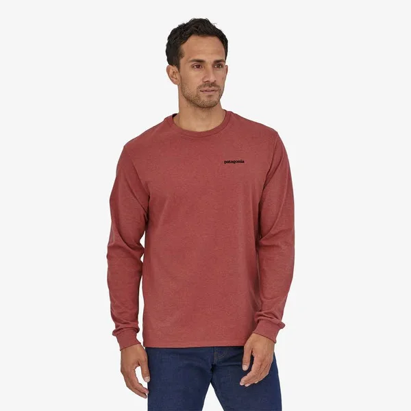 Patagonia Men's Long Sleeve P-6 Logo Responsibili-Tee