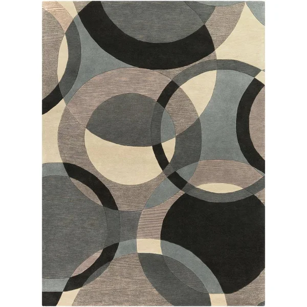 Art of Knot Gavar Taupe Modern 6' x 9' Area Rug