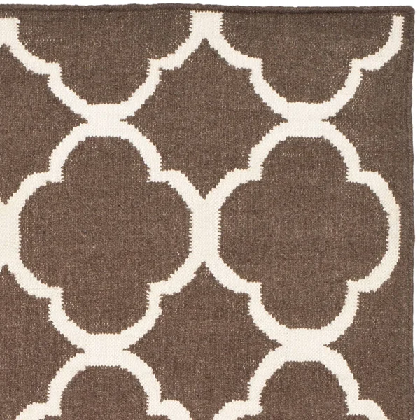Safavieh Dhurries DHU627B Grey, Ivory Rug 2&6x22 x 9& Runner