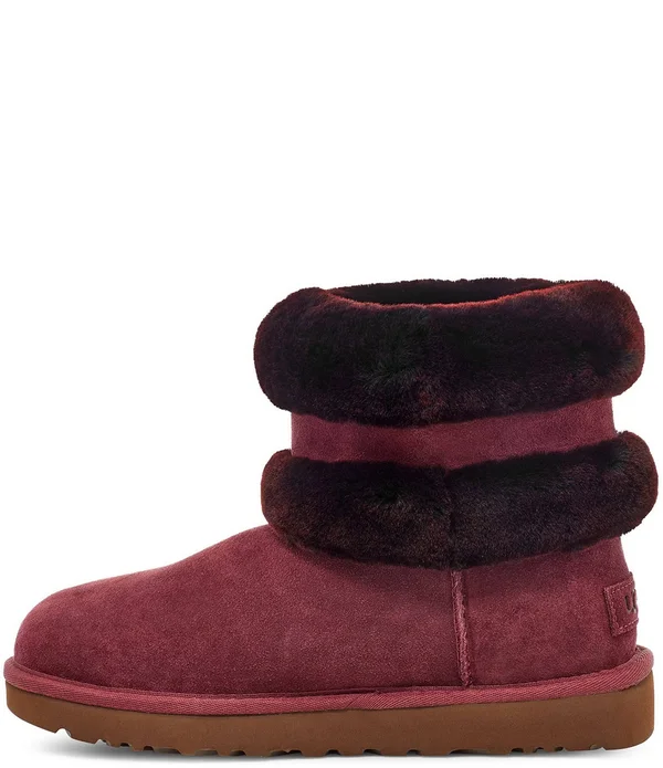 Ugg Women's Fluff Mini Belted Suede 1112483 - 5 - Black