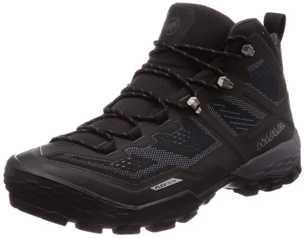 Mammut Ducan Mid GTX Hiking Boot - Men's Black/Dark Titanium, 13.5