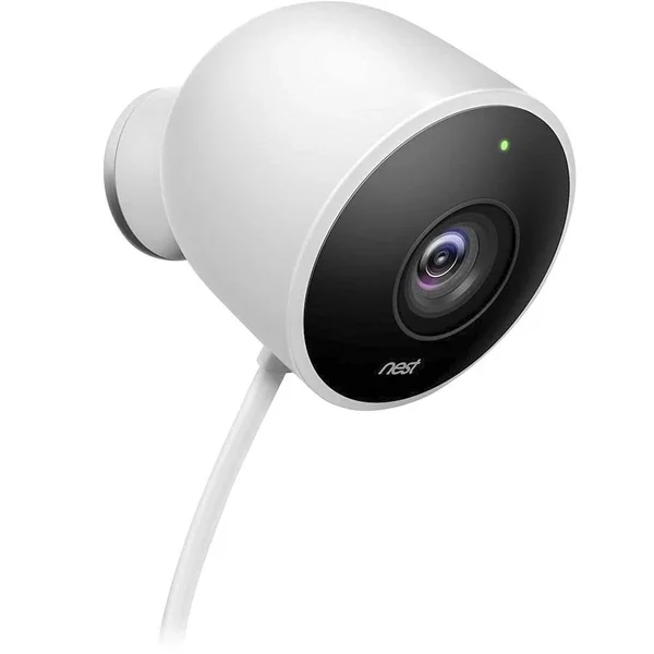 Google Nest Cam Outdoor with Floodlight Charging Mount Bundle