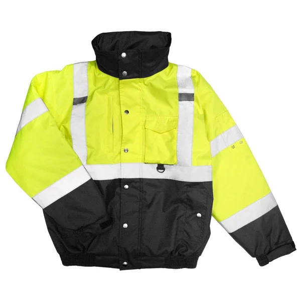 ml Kishigo JS130-131 Ripstop Bomber Jacket - Lime/ Black - 2XL