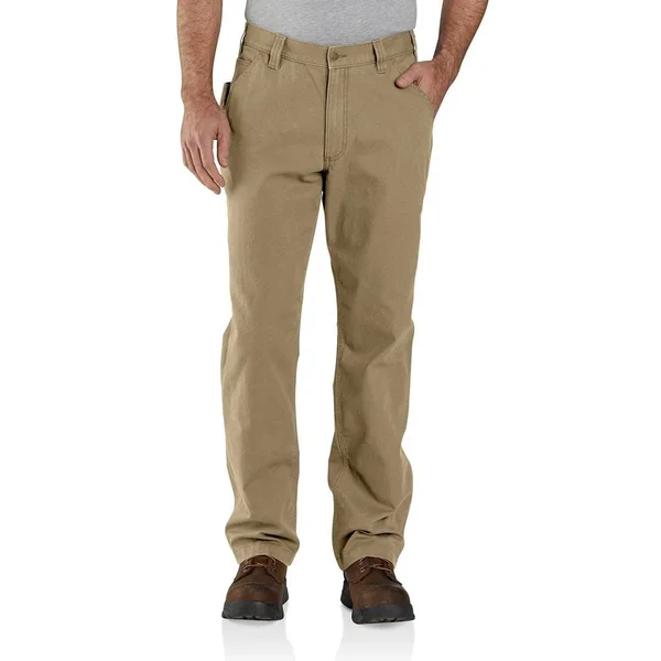 Carhartt Rugged Flex Loose Fit Canvas Work Pant, Dark Khaki, 30x22 x 35x22