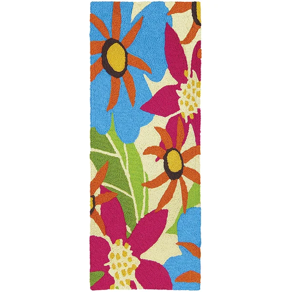Jellybean JIO-HD019J 21 x 54 in. Piccadilly Floral Indoor & Outdoor Area Rug