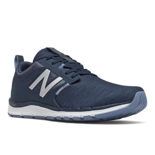 New Balance Women's 577v5 Training Shoes - Navy/Silver (Size 10)