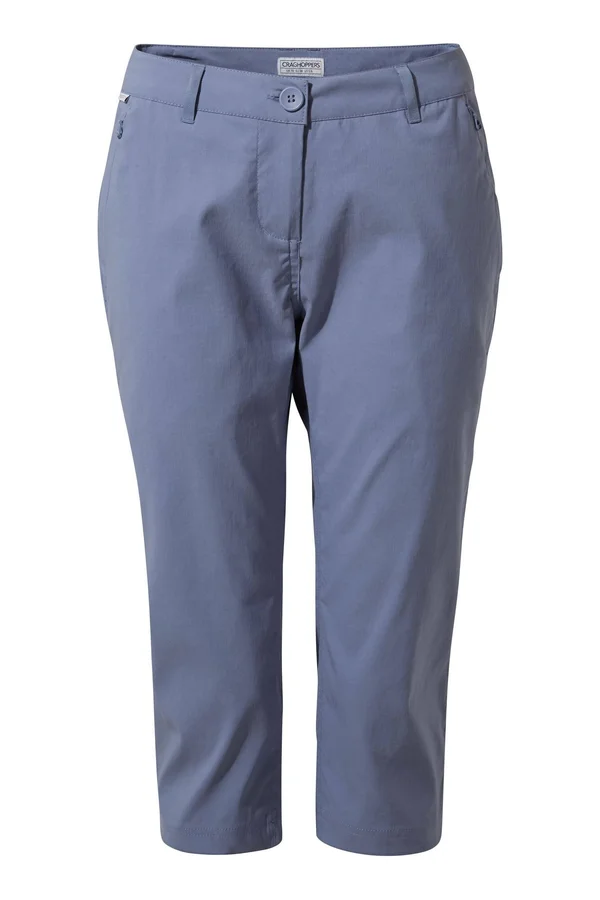 Craghoppers Womens Kiwi Pro II Crop Trousers Paradise Blue