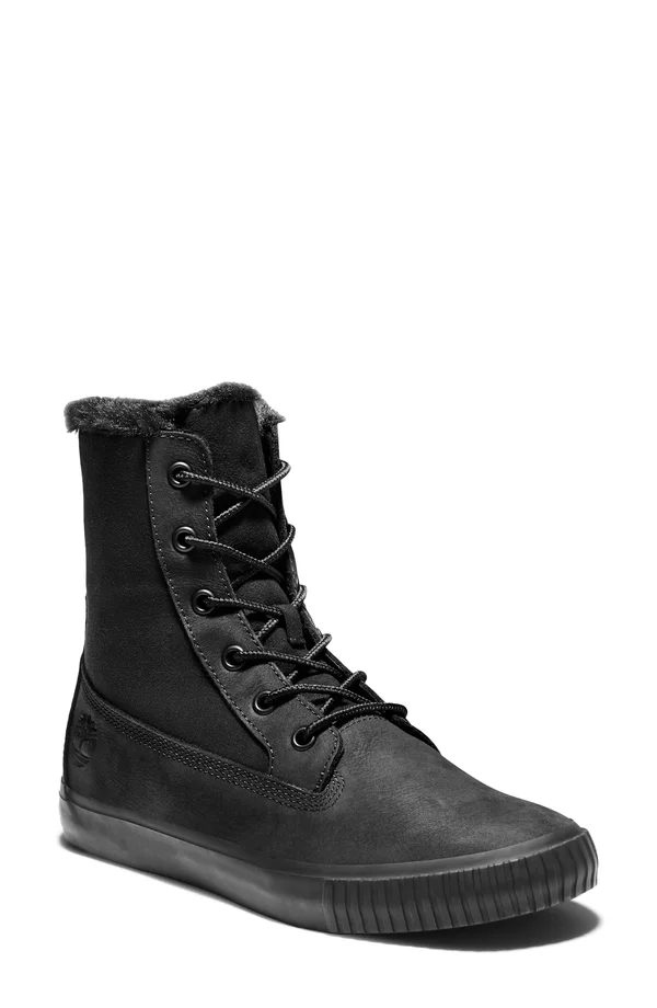 Timberland Skyla Bay Fleece Fold Down Black Nubuck, 6