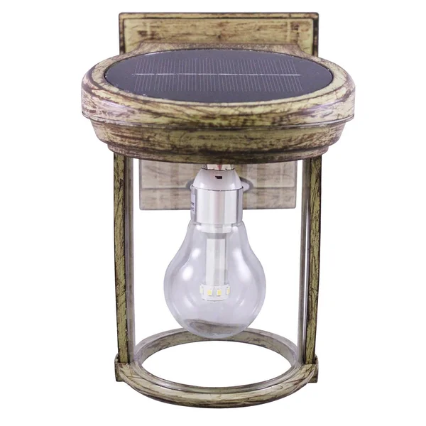 Gama Sonic Solar Coach 1-Light Black Outdoor Wall Lantern Sconce