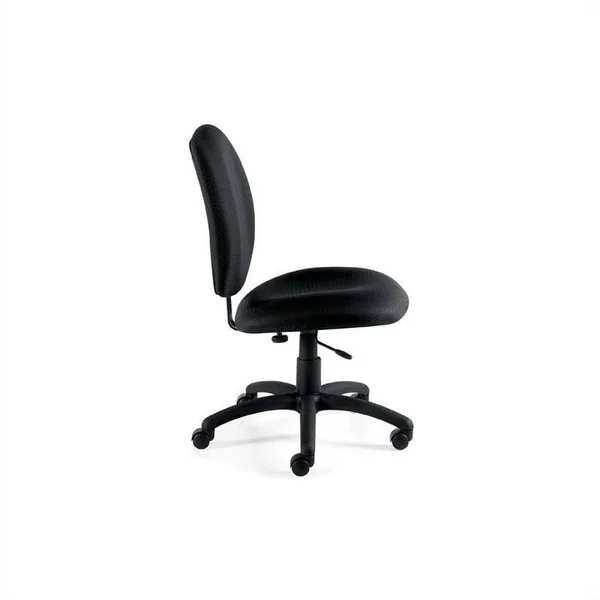 Offices to Go Armless Task Chair - Fabric - Black