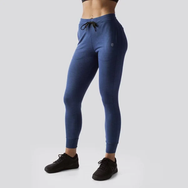 Born Primitive Navy Blue Athleisure Joggers for Women - Fitness Apparel, 2X-Large