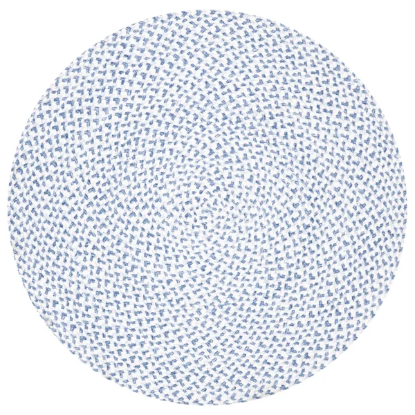 Safavieh 5& x 5& Round Braided BRD801A Ivory Rug