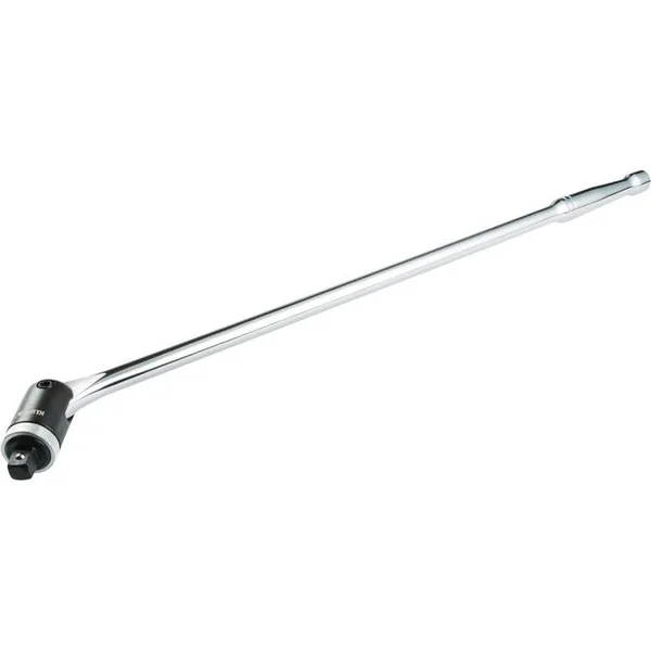 Klutch 24inch Ratcheting Breaker Bar - 1/2Inch Drive, Flex Head
