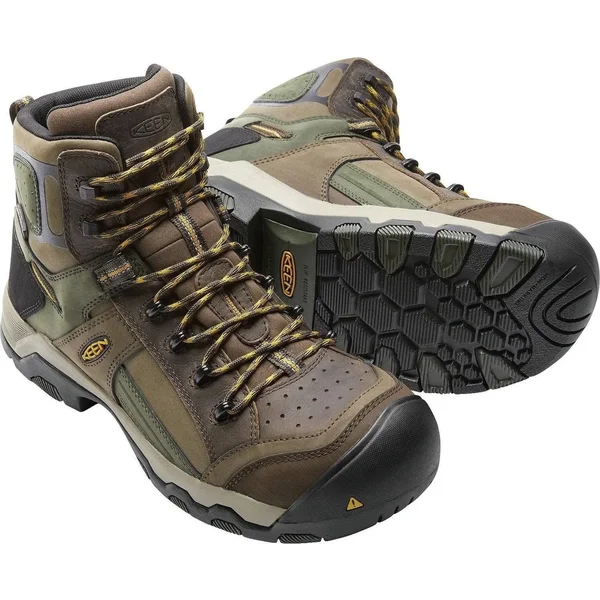 Men's Keen Utility Davenport Mid Al Waterproof Work Boots