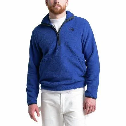 The North Face Men's Dunraven Sherpa 1/4 Zip Sweatshirt: Blue