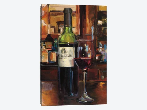 Marilyn Hageman Large Canvas Art Prints - A Reflection of Wine III ( Food & Drink > Drinks > Liquor art)