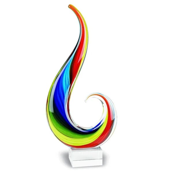 16x22 Multicolor Art Glass Centerpiece