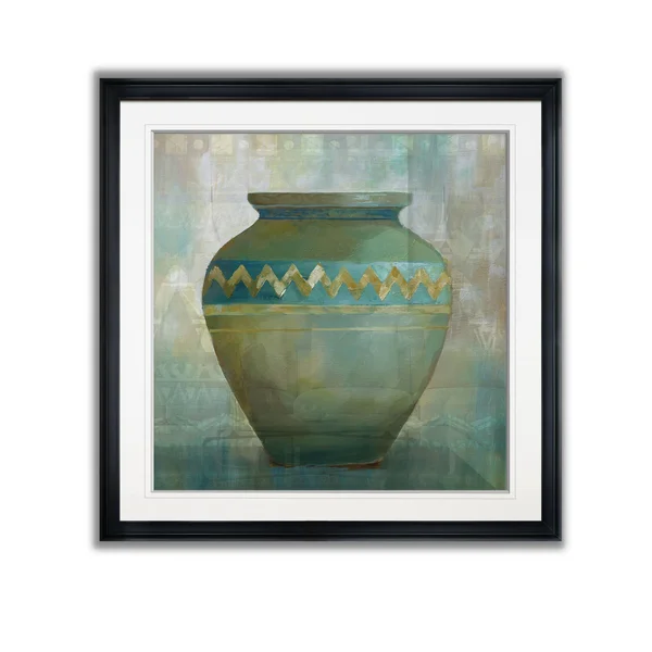 Jade Vessel -Framed Giclee Print - 16x16