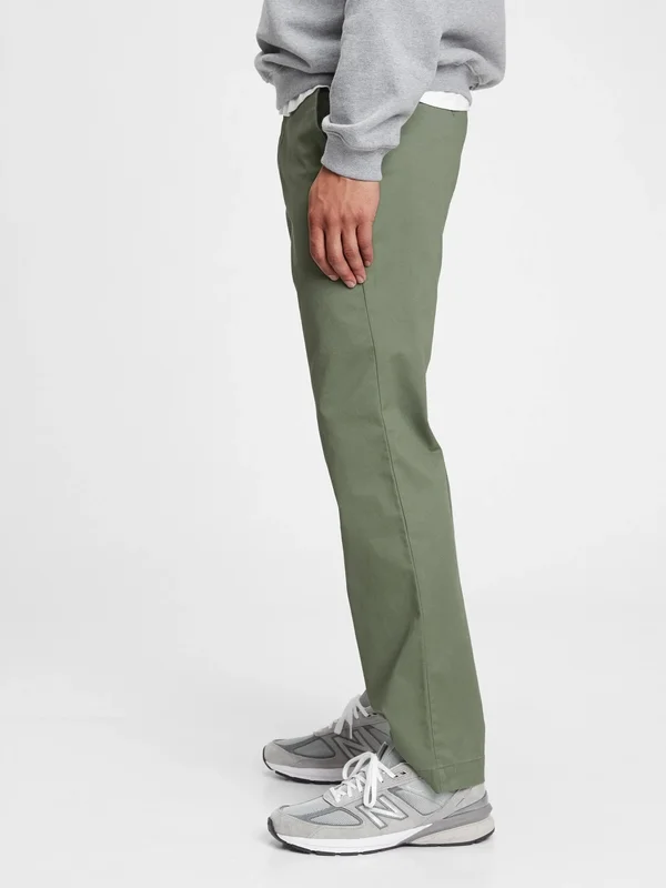 Gap Men's Modern Khakis in Straight Fit with Gapflex Succulent Green Size 42W