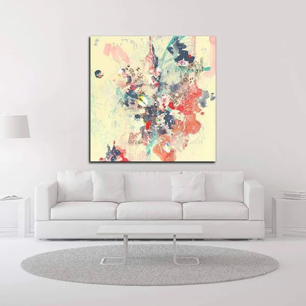 14x22 x 14x22 Cream II by Kathryn Neale Print on Canvas