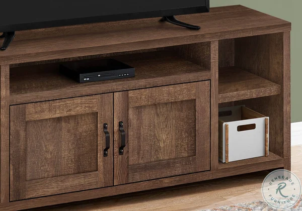 Monarch TV Stand - 60x22L, Brown Reclaimed Wood-Look