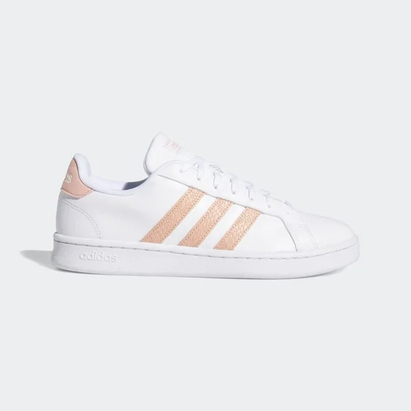 Adidas Women's Grand Court Sneakers (white/pink) - Size 7.5 M - Style #30220