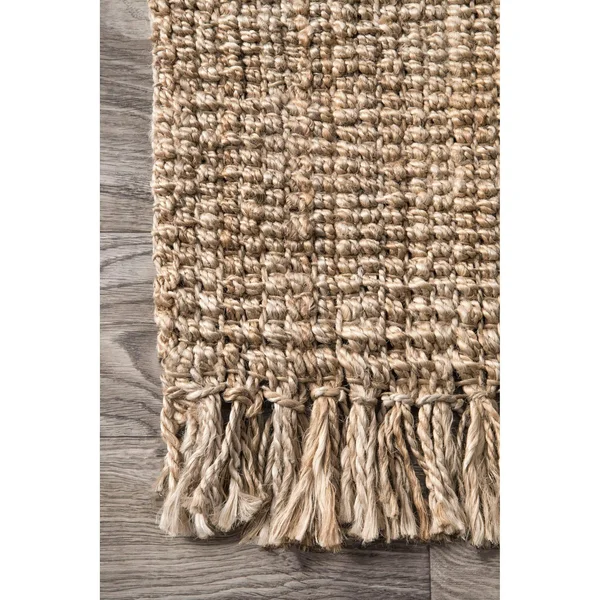 Havenside Home Caladesi Handmade Braided Natural Jute Reversible Runner - 2&6 x 8& Off-White 2& 6 x 8&
