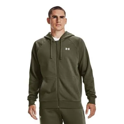 Under Armour Rival Cotton Full Zip Hoodie Green - 3XL