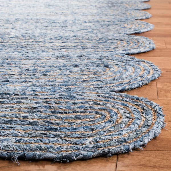 Safavieh Cape Cod CAP208L 2&3x22 x 8&0x22 Runner Blue, Natural Area Rug