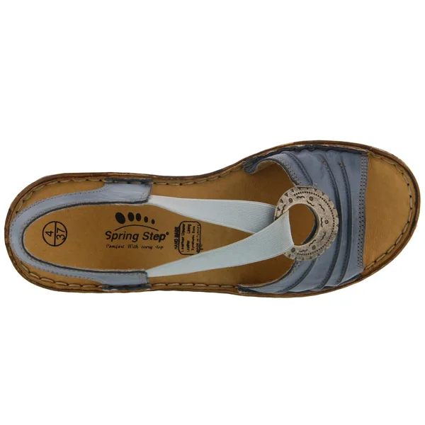 Spring Step Karmel Sandals Denim - Women's, Size: 42 Medium, Blue